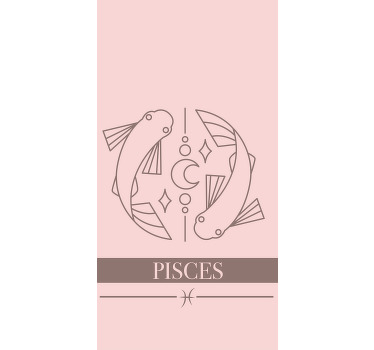 Halak rózsaszín csillagjegy tizenéves Sávroló - TenStickers