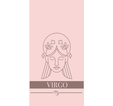 Virgo Character Design text blind - TenStickers