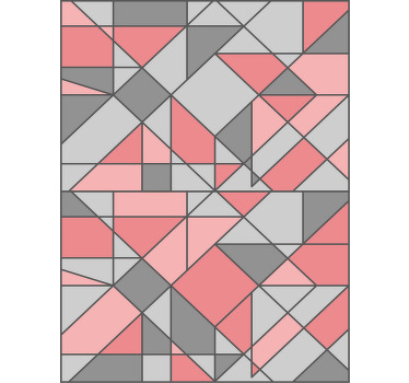 Geometric Shape Arrangement pattern roller blind - TenStickers