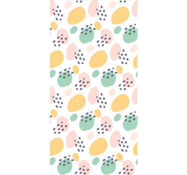 Rollo Fenster Jugenzimmer pastell abstrakte formen - TenStickers