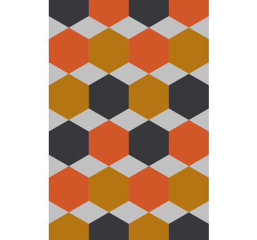 Hexagonal Pattern Design modern blind - TenStickers