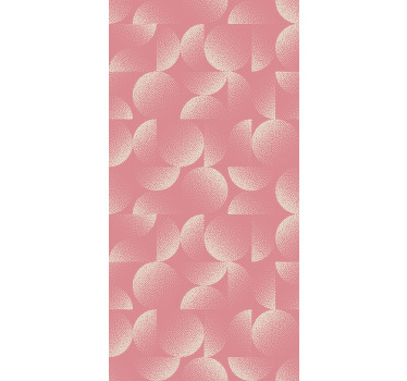 Pastel semicercles stue rullgardin - TenStickers