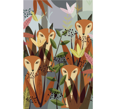 "tittar på dig" djungeldjur barns rullgardin - Tenstickers