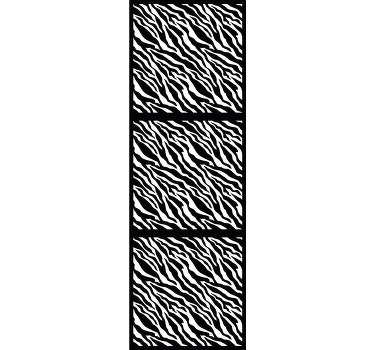 Stylized Zebra Pattern animals blind - TenStickers