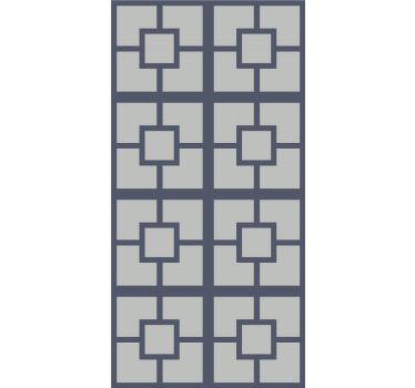 Estore de rolo modernos tema quadrado geométrico - TenStickers