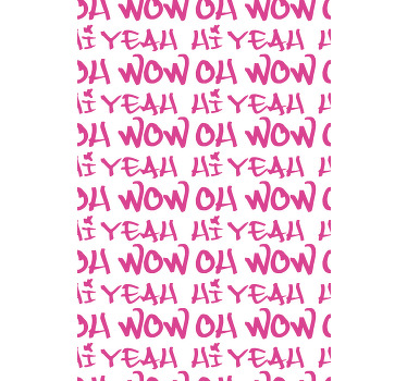 Oh wow hej ja tonårsRullgardin - Tenstickers