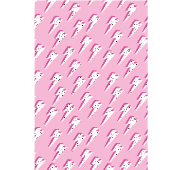 Estor enrollable juvenil rayos blancos sobre fondo rosa - TenVinilo