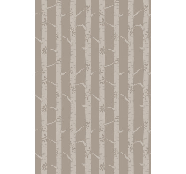 Estores de rolo de árvores padrão marrom bétula - TenStickers