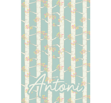 Břízy se jménem Roleta stromy - TenStickers