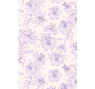 Blooming lilies floral design Flower blind - TenStickers