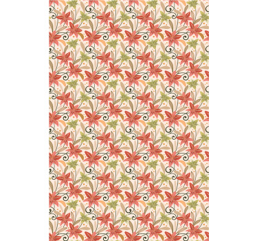 Store enrouleur fleur motif floral vibrant - TenStickers