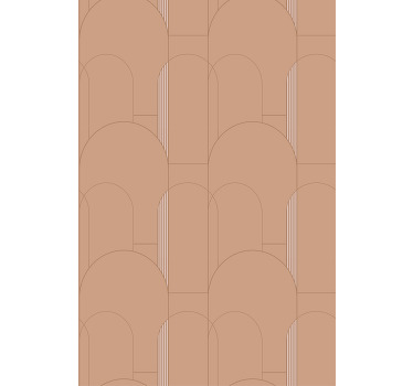 Estore de rolo modernos desenho de curvas geométricas - TenStickers