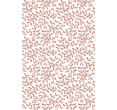 Terakota sitno lišće cvijeće i biljka Rolo zavjese - TenStickers