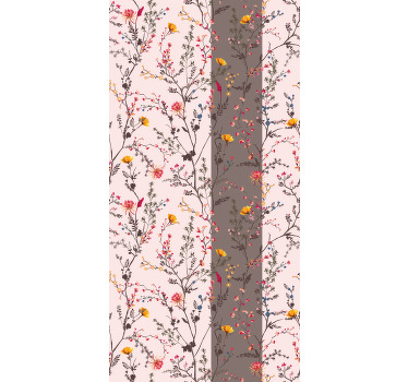 Rollo Fenster Blumen und Pflanzen elegantes vogelmotiv - TenStickers