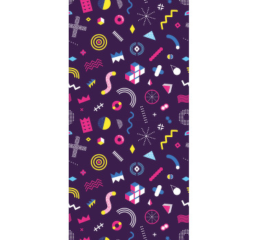 Estor vintage Patrón de juego de memphis - TenVinilo