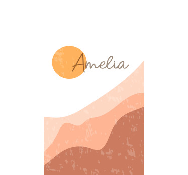 Abstract sunrise design modern blind - TenStickers