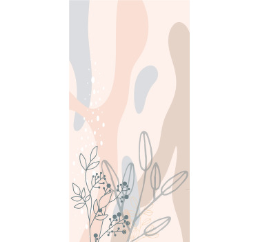"Boho" floral illustration Flower blind - TenStickers