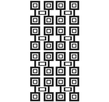 Geometric Square Motif modern blind - TenStickers