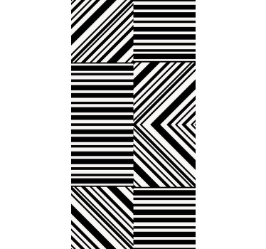 Linear Geometric Patterns pattern roller blind - TenStickers