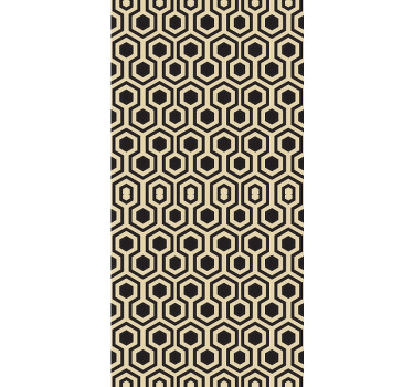 Store enrouleur salon style hexagonal - TenStickers