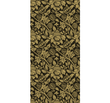 Rollo Fenster Blumen klassisches beiges muster - TenStickers