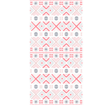 Heimokuvioita pehmeän värinen rullaverho - Tenstickers