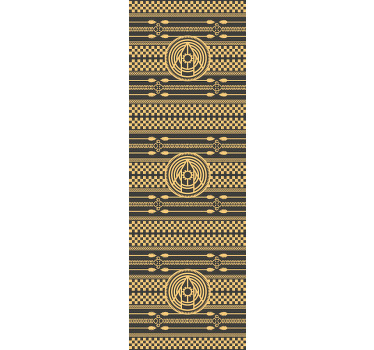 Geometriske mønstrede cirkler rullegardin - TenStickers