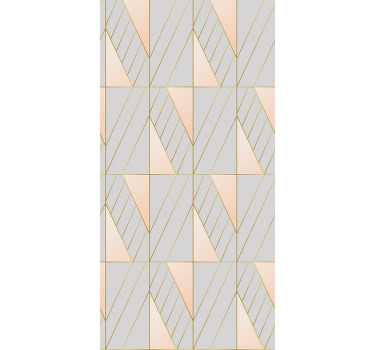 Persiana enrollable moderno líneas con patrones geométricos - TenVinilo