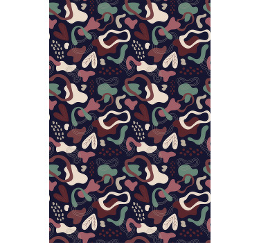 Cortina roller textura motivo de hoja abstracta - TenVinilo