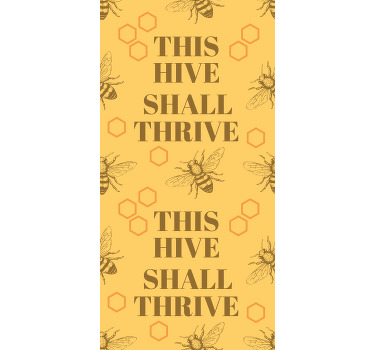 This hive shall thrive bee illustration blind - TenStickers