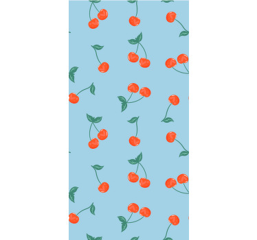Cherry Sprigs Pattern blind fruit - TenStickers