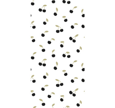 Decor black cherries Fruit and vegetable blind - TenStickers