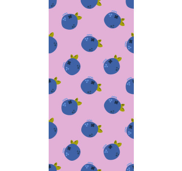 Rollo Fenster Obst blaubeermuster - TenStickers