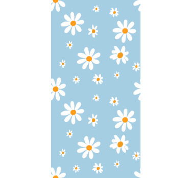 Rollo Fenster Blumen und Pflanzen zarte gänseblümchen-muster - TenStickers