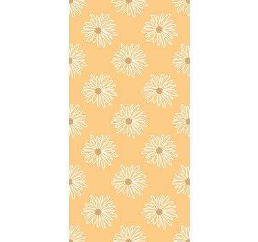 Store enrouleur fleur conception de marguerite jaune - TenStickers