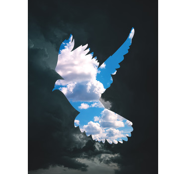 Stores avec un dessin colombe - TenStickers