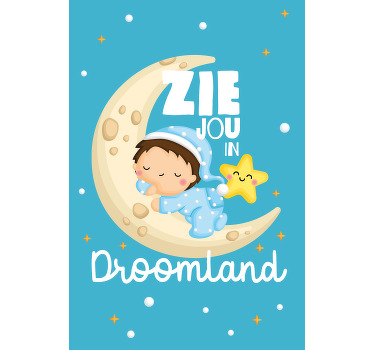 Babykamer rolgordijn droomland - TenStickers