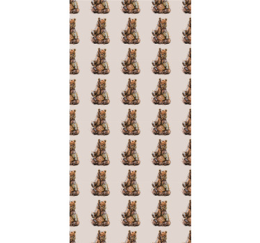 Roleta w zwierzęta Brązowy niedźwiedź - TenStickers