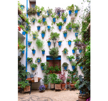 Estor salón patio andaluz - TenVinilo