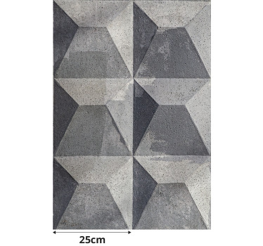 "béton brut" tekstur mønstrede rullegardiner - TenStickers