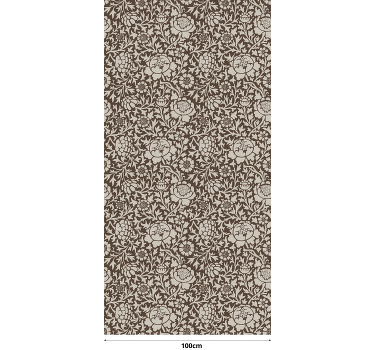 Rollo mit Blumen Retro Blumenmuster - TenStickers