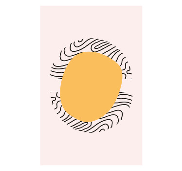Rollo modern Linien und Gelb - TenStickers