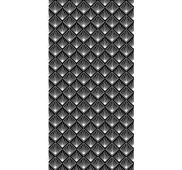 Stores Art déco motif noir et blanc - TenStickers