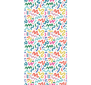 Abstract coloured shapes modern blind - TenStickers