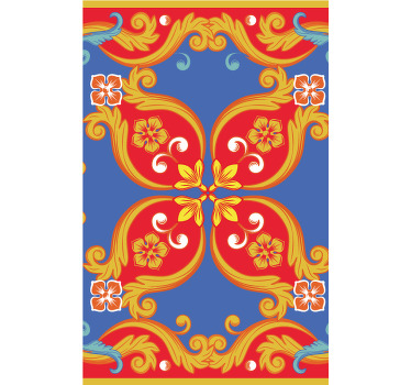 Tende a rullo stile siciliano e colorata - TenStickers