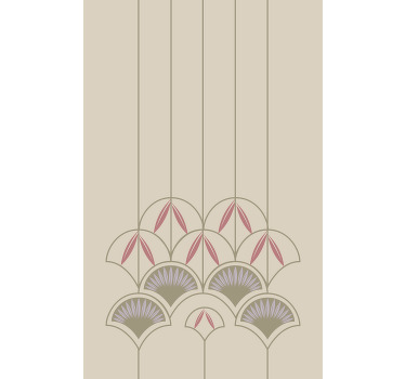 Tenda a rullo con fiori astratti - TenStickers