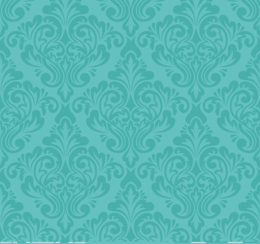 Rollos türkis Damask Muster - TenStickers