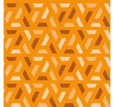 Rollos Wohnzimmer Retro Muster Orange - TenStickers