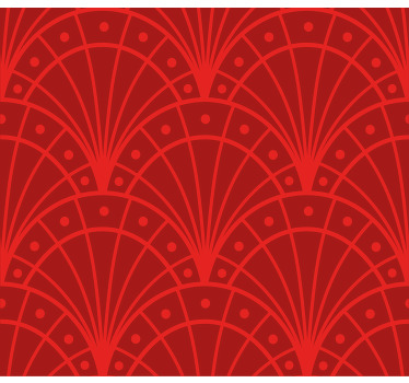 Rollos Wohnzimmer Bogen Design rot - TenStickers
