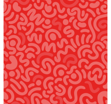 Abstrakte Linien Rollos rot Wohnzimmer - TenStickers